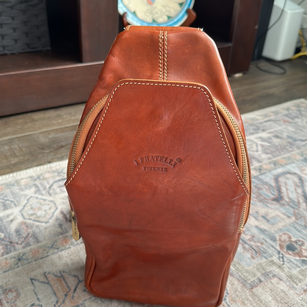Fratelli Leather Sling Bag. Purchased in Italy.
